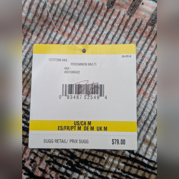 NWT Kasper Abstract Multi-Lined Print Pencil Skirt Sz L Back Zip - Picture 8 of 17